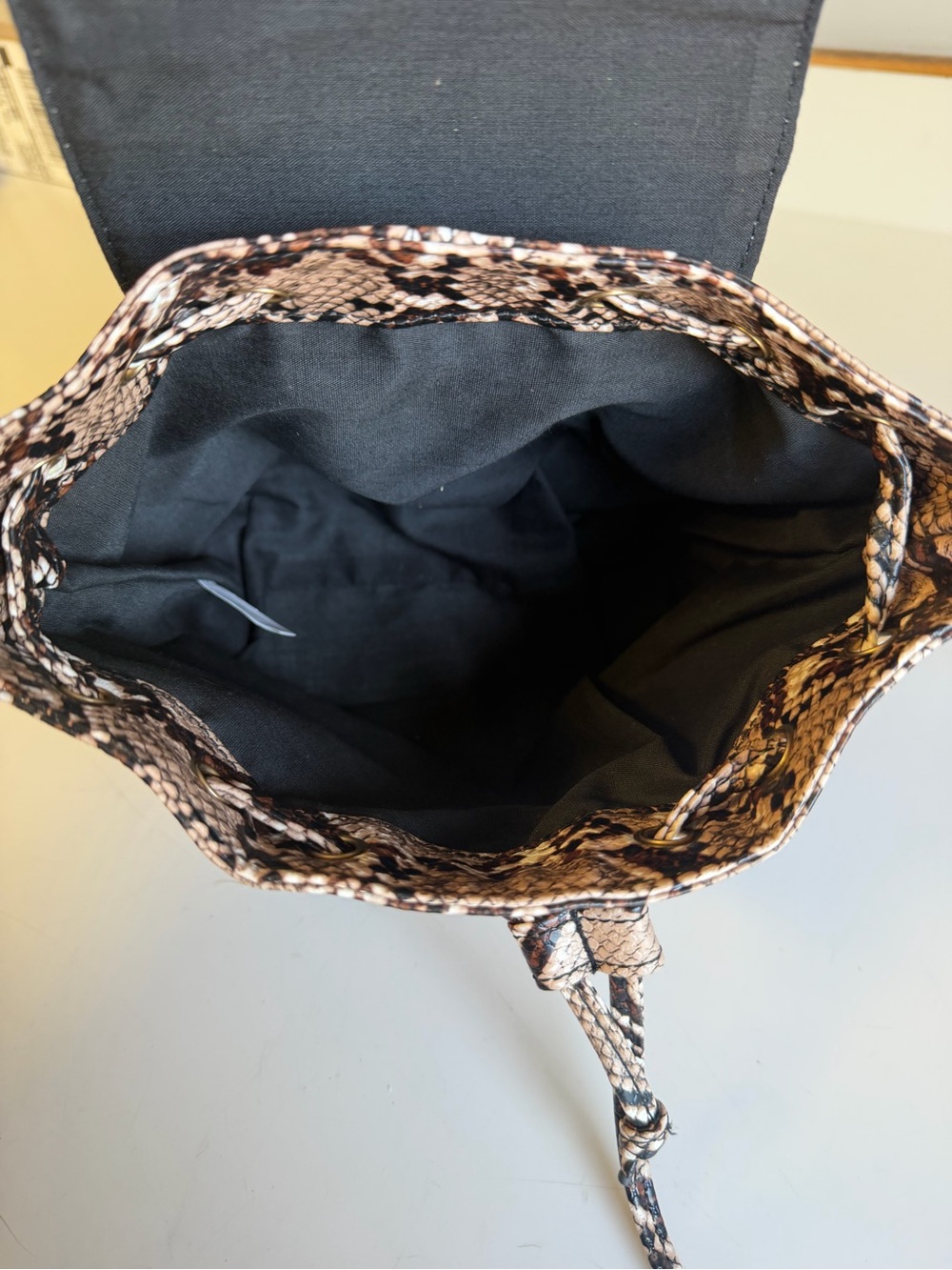 PacSun Snake Print Mini Backpack Purse - Excellent Condition! - Picture 13 of 16